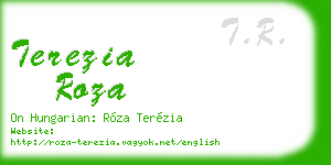 terezia roza business card